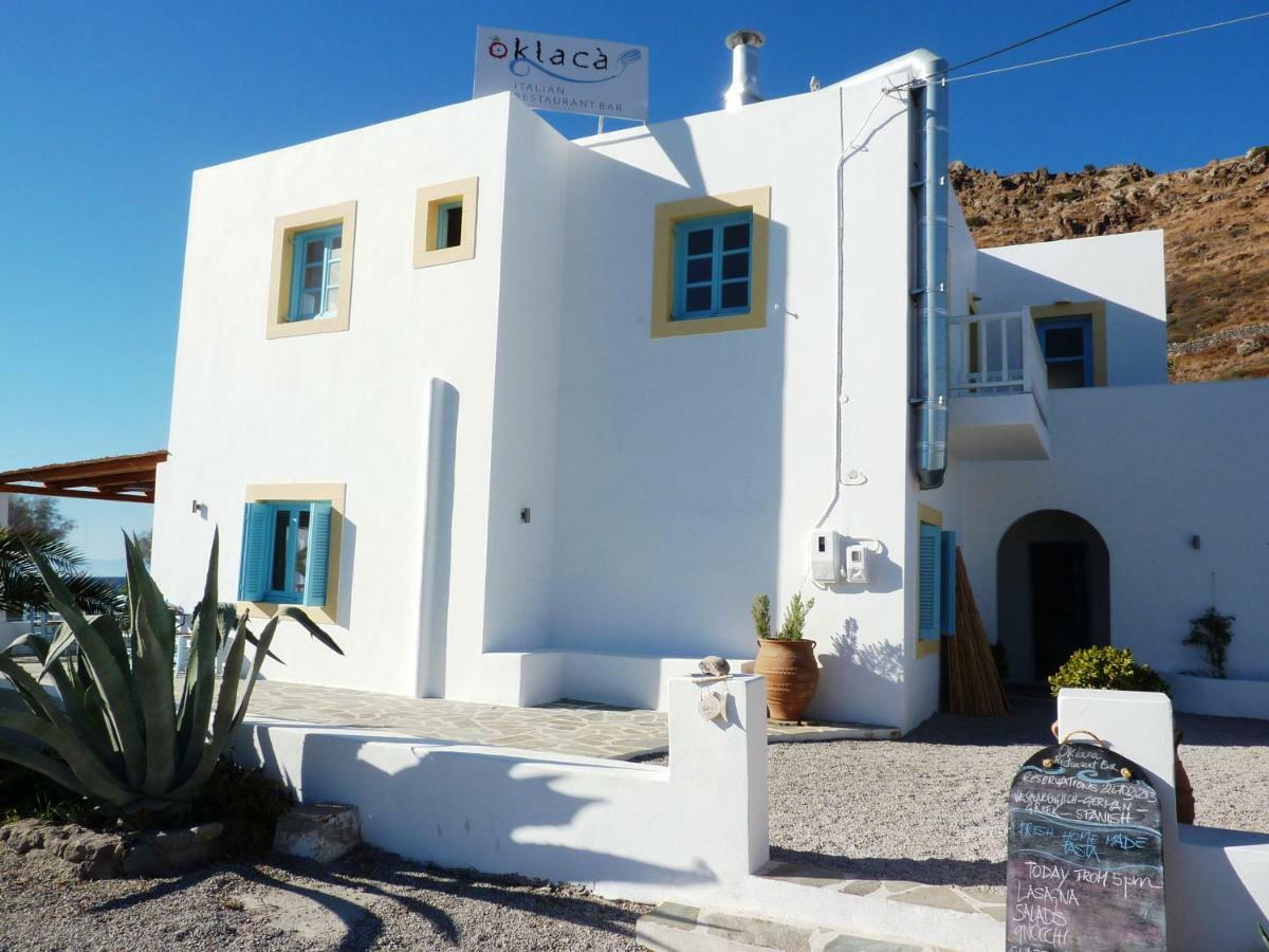 Oklaca Patmos Beach Rooms Szkála Kültér fotó